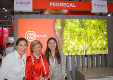 Rocio Mejia El Ciruelo, Ing. Mercedes Auris owner of Vivero los Viñedos and Brenda Ore from Pedregal in Peru.